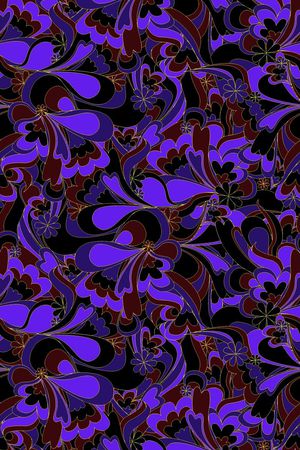 抽象花卉印花华亿平台图片