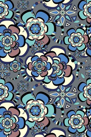 抽象大花印花华亿平台图片