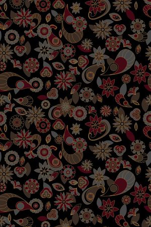 抽象花卉印花华亿平台图片