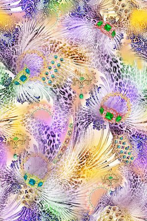 豹纹印花华亿平台图片