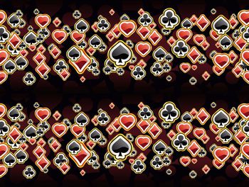 扑克印花华亿平台图片