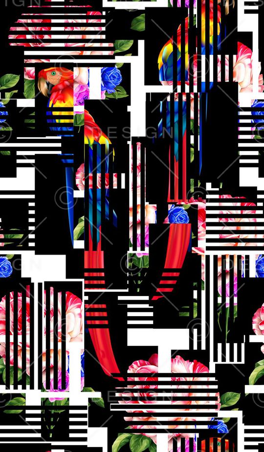 错位印花华亿平台图片