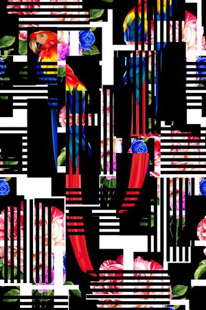 错位印花华亿平台图片