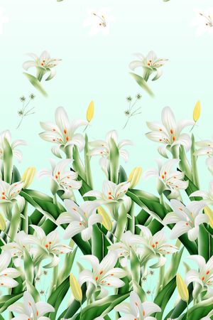 百合花印花华亿平台图片