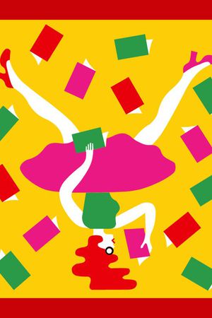 抽象人物印花华亿平台图片