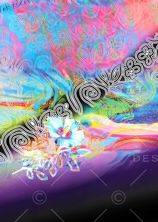 抽象印花华亿平台图片