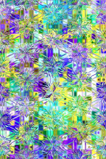 397608-冰雪结晶图案几何冰花造型羽绒服壁纸