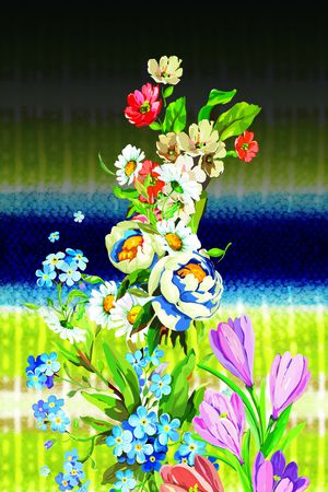 花朵印花华亿平台图片