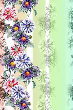 定位花卉印花华亿平台图片