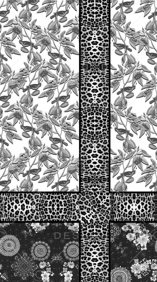 大气黑白定位印花华亿平台图片