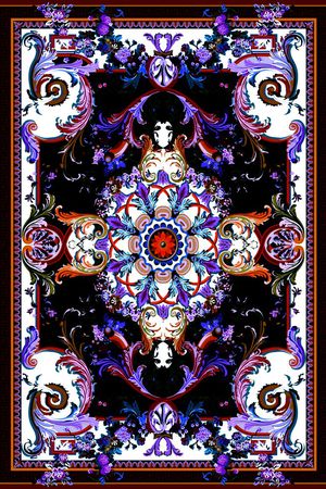 欧式印花华亿平台图片