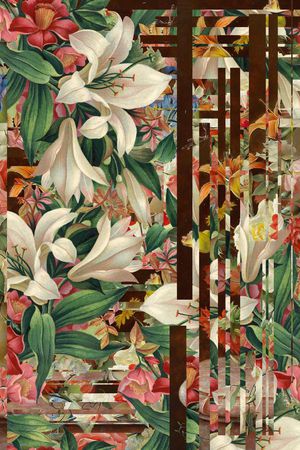 电子花卉印花华亿平台图片