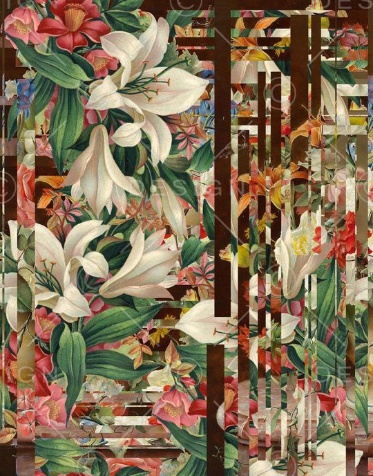 电子花卉印花华亿平台图片