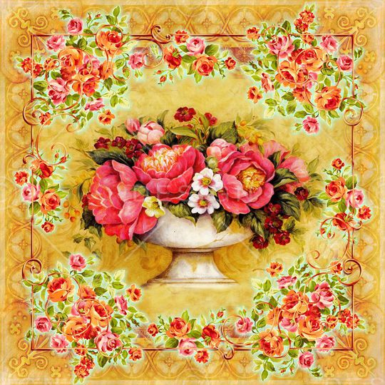 大牡丹印花华亿平台图片