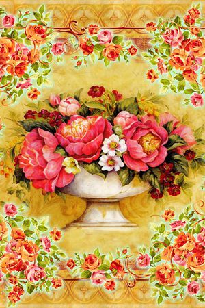 大牡丹印花华亿平台图片