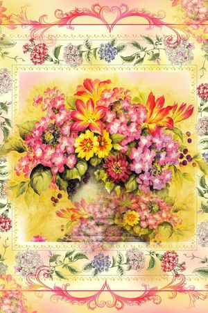 田园甜美印花华亿平台图片