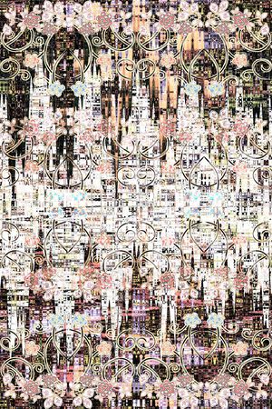 抽象印花华亿平台图片