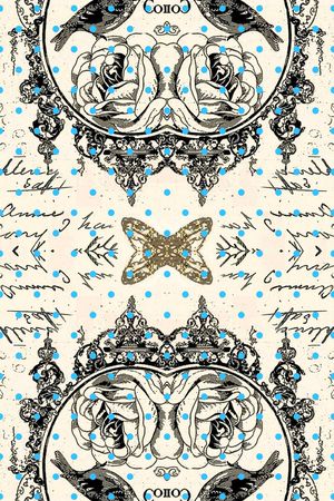 复古印花华亿平台图片