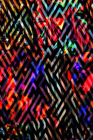 抽象印花华亿平台图片