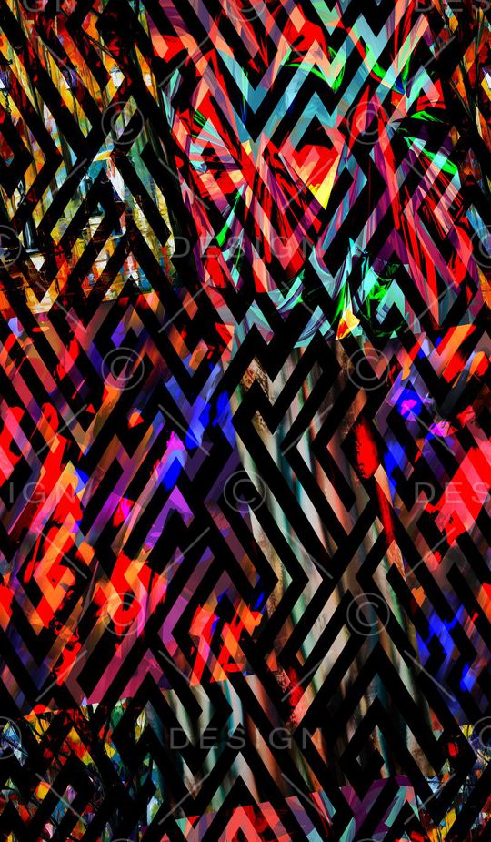 抽象印花华亿平台图片