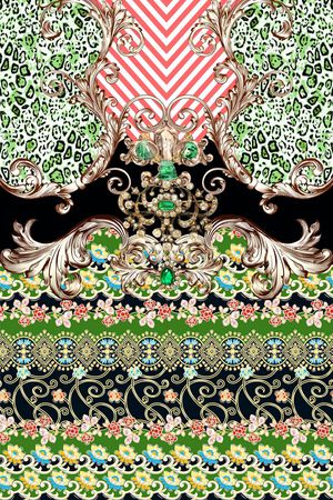 欧式印花华亿平台图片