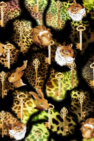 豹纹印花华亿平台图片