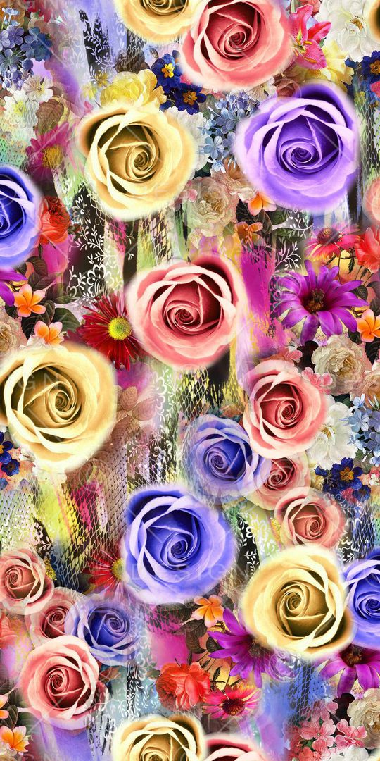 大气手绘印花华亿平台图片