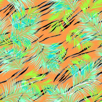 398620-叶子数码印花匹布