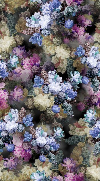 398634-模糊机理油画花卉组合 数码 欧式 