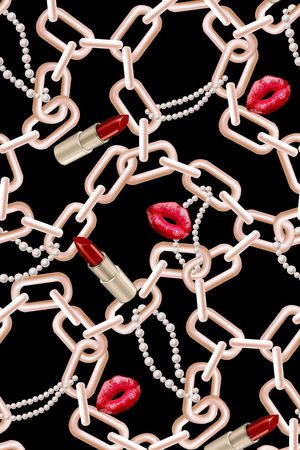 口红 链条印花华亿平台图片