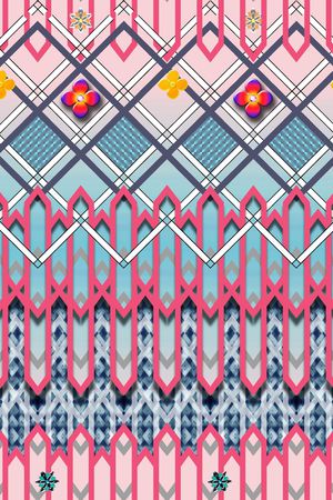 立体 几何 花卉 钻石印花华亿平台图片