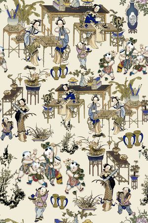 中国风印花华亿平台图片