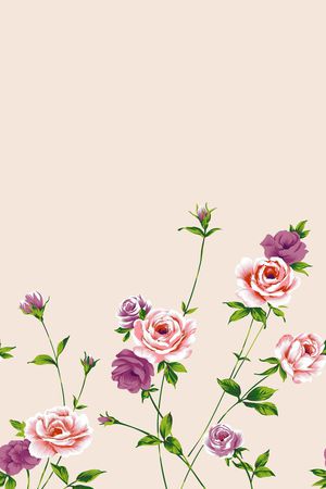 鲜花印花华亿平台图片