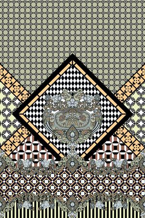 几何印花华亿平台图片