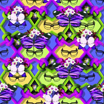 398968-绳子上的蝴蝶花