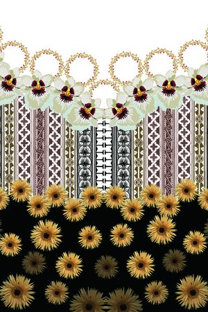 几何 花印花华亿平台图片