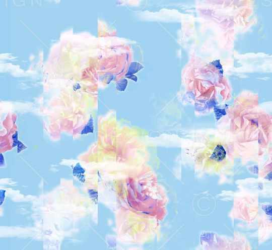 浪漫 清新印花华亿平台图片