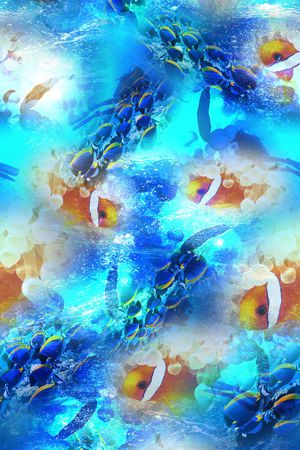 海洋世界印花华亿平台图片