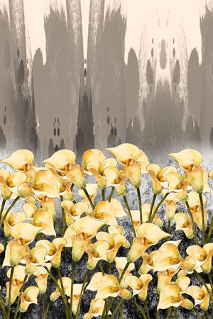 抽象印花华亿平台图片