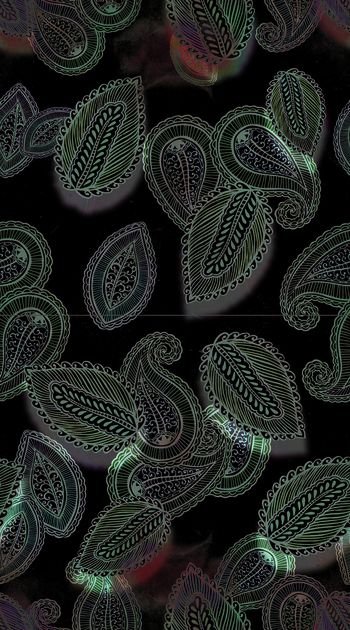 399367-数码水彩机理手绘佩斯利 服装