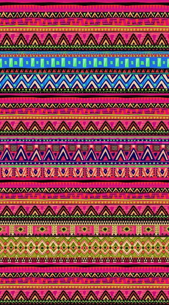 399434-多彩卡通民族条纹 服装 面料 定位