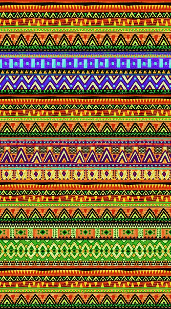 399435-多彩卡通民族条纹 服装 面料 定位