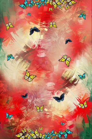 抽象印花华亿平台图片