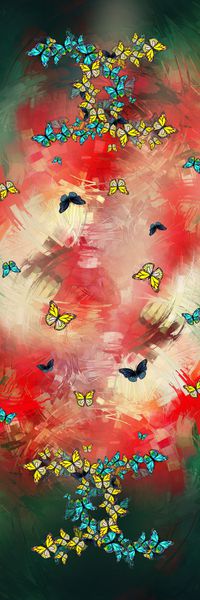 抽象印花华亿平台图片