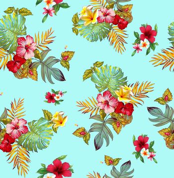 399643-经典热带花卉