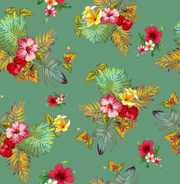 399645-经典热带花卉