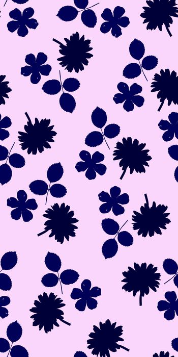 399696- 传统花 剪影花卉 简约时尚 一花