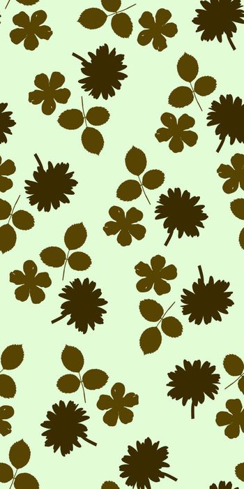 399699- 传统花 剪影花卉 简约时尚 一花