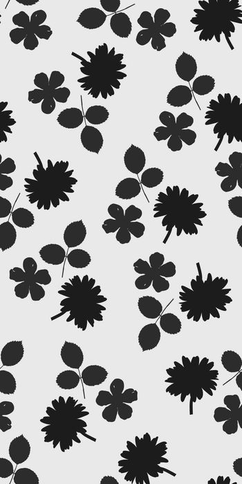 399703- 传统花 剪影花卉 简约时尚 一花