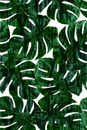 观叶植物印花华亿平台图片